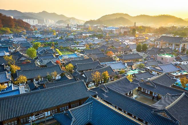 전주한옥마을 전경. 전주시 제공