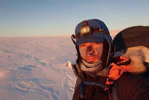 2025년 2월 시베리아에서 등반 중인 마치에 베스타. 사진 마치에 베스타.