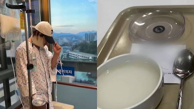 갑상선암 투병 당시 병실에서 마주한 미음 한 그릇. 생의 끝자락에서 느낀 결핍은 아시아 프린스라는 허명을 걷어내고 인간 장근석을 다시 세우는 동력이 되었다. 장근석 SNS