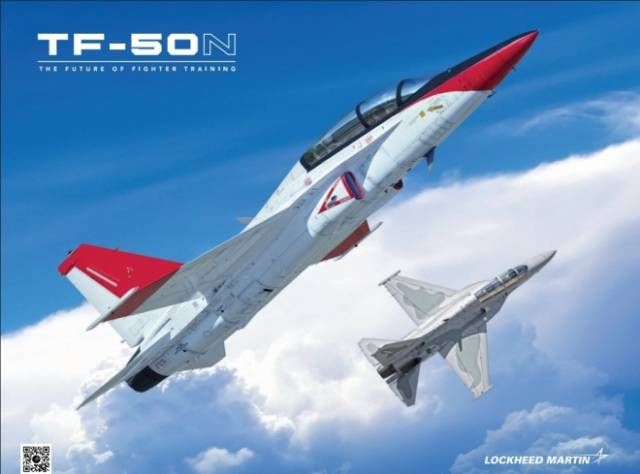 미국 록히드마틴과 KAI가 제안할 ‘TF-50N’ . 사진 제공=미 록히드마틴社