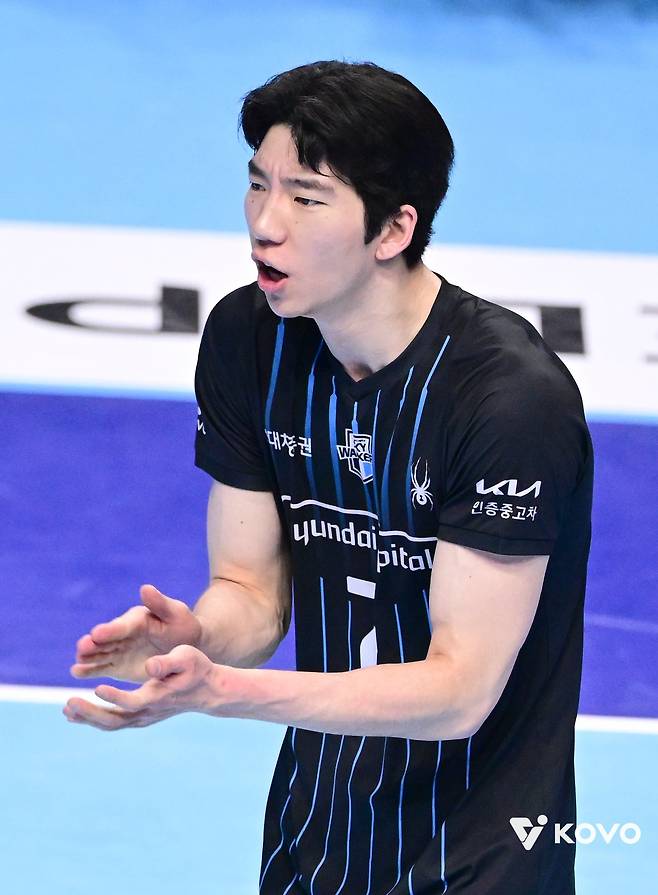 현대캐피탈 허수봉은 이번 FA 시장에서 역대 최고액인 13억 원으로 팀에 잔류했다. 사진제공｜KOVO