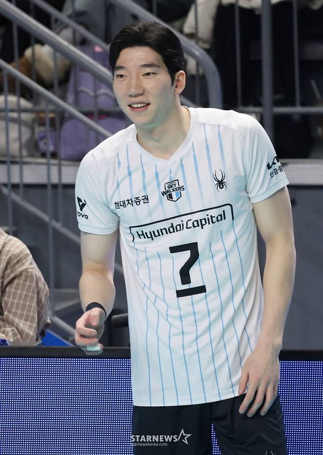 현대캐피탈 허수봉. /사진=김진경 대기자