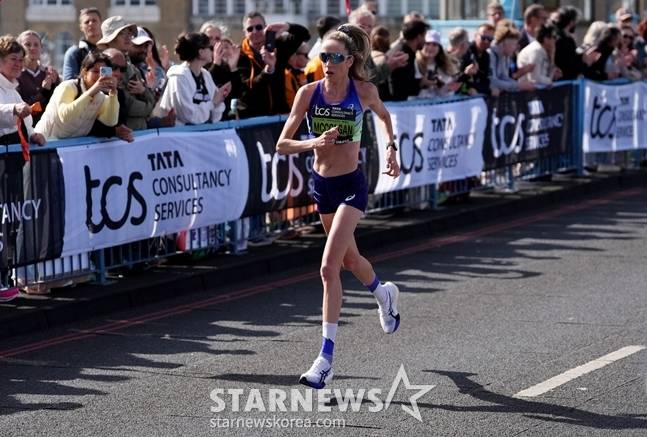 부상에도 역주하는 에일리스 맥콜건의 모습. /로이터=뉴스1