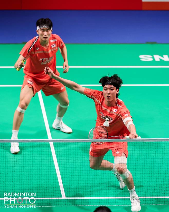 남자배드민턴 대표팀이 토마스컵에서 대만을 꺾고 첫 승을 달성했다. (대한배드민턴협회 제공)