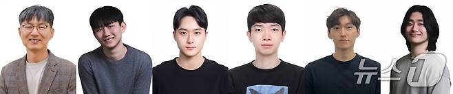GIST 김경중 교수, KAIST 이호준 박사, GIST 한이삭 석박통합과정생, 박상연 석사, 오승원 석박통합과정생, KAIST 김동후 연구원(왼쪽부터)(지스트 제공, 재판매 및 DB금지)/뉴스1