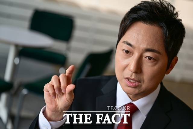 당 지지율 하락세에 대해선 "참고 사항일 뿐 민심의 전부는 아니다"라고 선을 그었다. /남윤호 기자