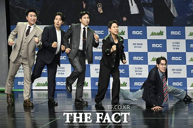 코미디언 장동민 허경환 유세윤 양세형, 방송인 붐(왼쪽부터)이 출연하는 '최우수산'은 5월 3일 첫 방송한다. /송호영 기자