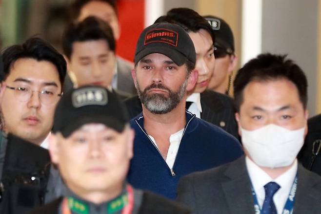 지난해 4월 방한한 도널드 트럼프 미국 대통령의 장남 트럼프 주니어. 사진=뉴스1