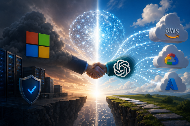 오픈AI, MS 독점 깼다…아마존 클라우드까지 판 넓힌다 [그림=쳇GPT]