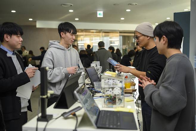 지난 1월 21일 판교 스타트업캠퍼스 다목적홀에서 열린 'AI 챌린지 프로그램 성과공유회'. 경기도경제과학진흥원
