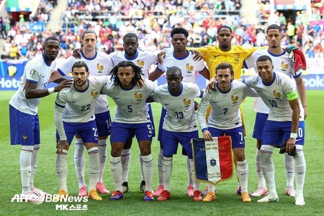 프랑스 대표팀. 사진(독일 뒤셀도르프)=ⓒAFPBBNews = News1