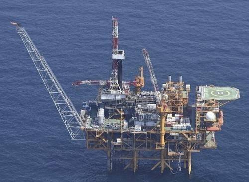 과거 확인된 중국의 해상 구조물 [일본 방위성 제공. 연합뉴스]