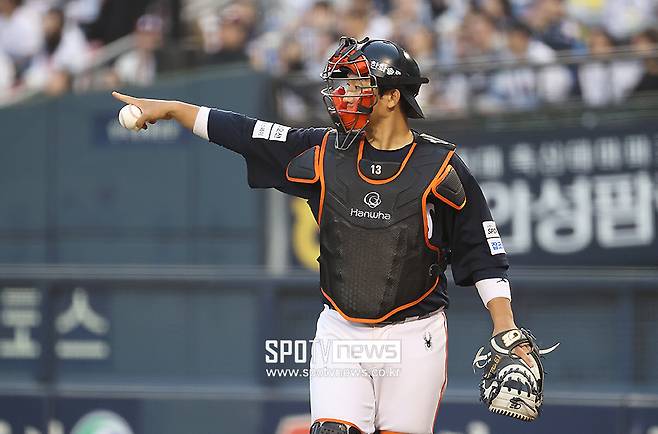 ▲ 올 시즌 경기력이 좀처럼 정상으로 돌아오지 못하고 있는 한화 주전 포수 최재훈 ⓒ곽혜미 기자