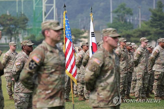 태극기와 성조기 [연합뉴스 자료사진]