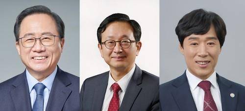 부산교육감 선거 3자 구도 왼쪽부터 김석준 부산시교육감, 정승윤 부산대 교수, 최윤홍 전 부산시교육청 부교육감. [본인 제공]