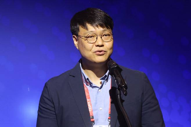 윤주영 현대차그룹 로보틱스랩 실장이 29일 서울 여의도 FKI타워에서 열린 '2026 넥스트 테크 포럼'에서 발표를 하고 있다. (사진=이데일리 이영훈 기자)