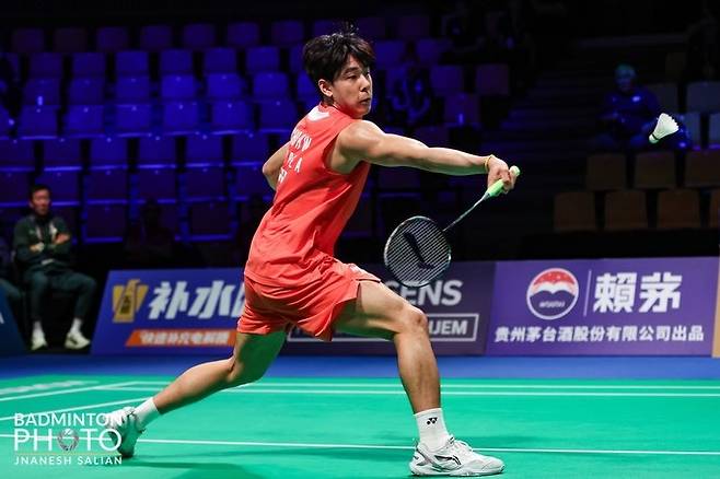 극적인 승리 드라마를 쓴 남자배드민턴 대표팀 막내 조현우 (대한배드민턴협회 제공)