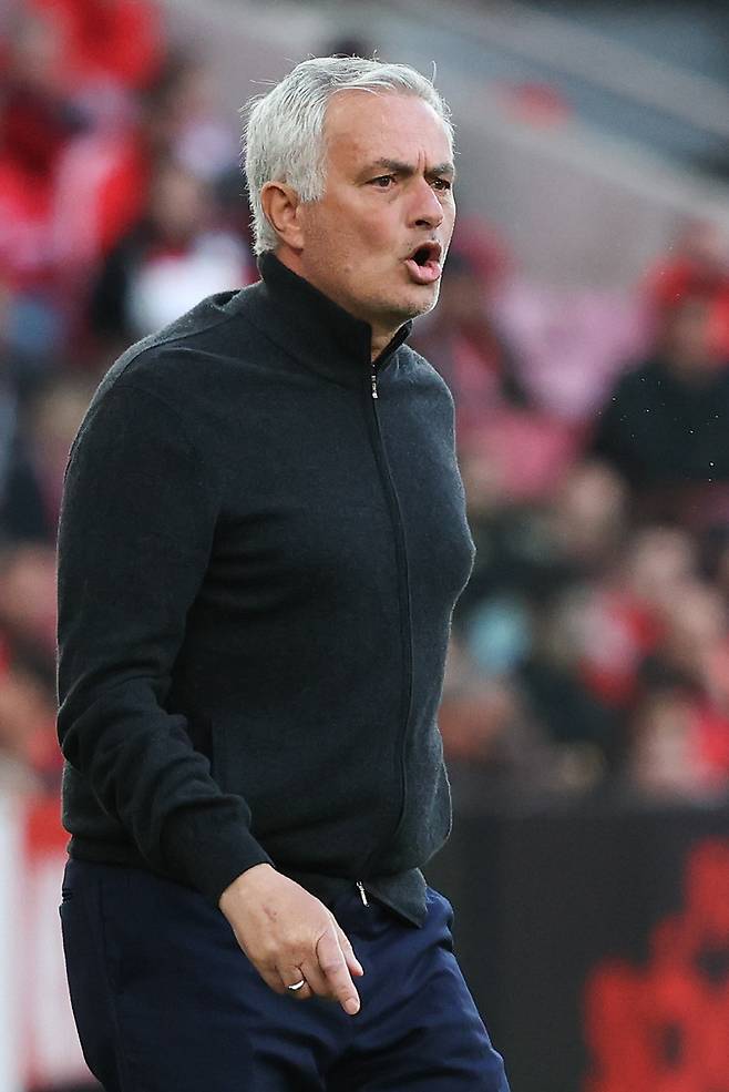 벤피카 감독 무리뉴  EPA<저작권자(c) 연합뉴스, 무단 전재-재배포, AI 학습 및 활용 금지>