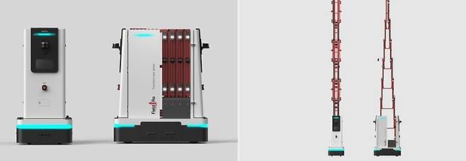 필드로의 고층 랙 재고조사로봇