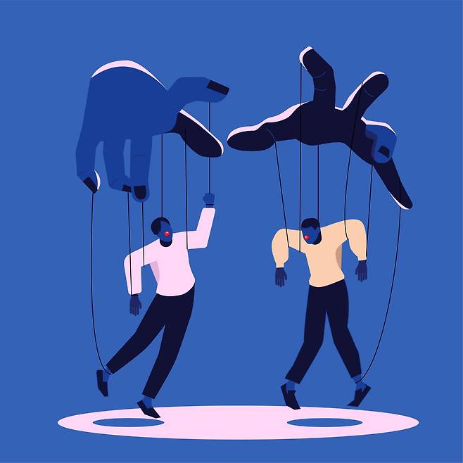 가스라이팅이란 상대방의 심리나 상황을 교묘하게 조작해 스스로를 의심하게 하고, 정신을 지배하거나 조종하는 행위를 말한다. /클립아트코리아