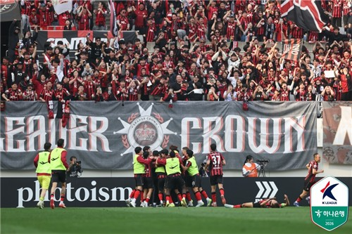 골세리머니를 펼치는 FC서울 선수들. / 사진=연합뉴스