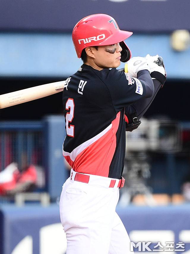 박민은 29일 NC전에서 시즌 1호포를 쏘아올렸다. 사진=김영구 기자