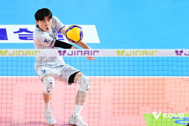 다가오는 시즌에도 오재성이 리시브 1위다운 활약을 펼칠지 기대가 된다./KOVO