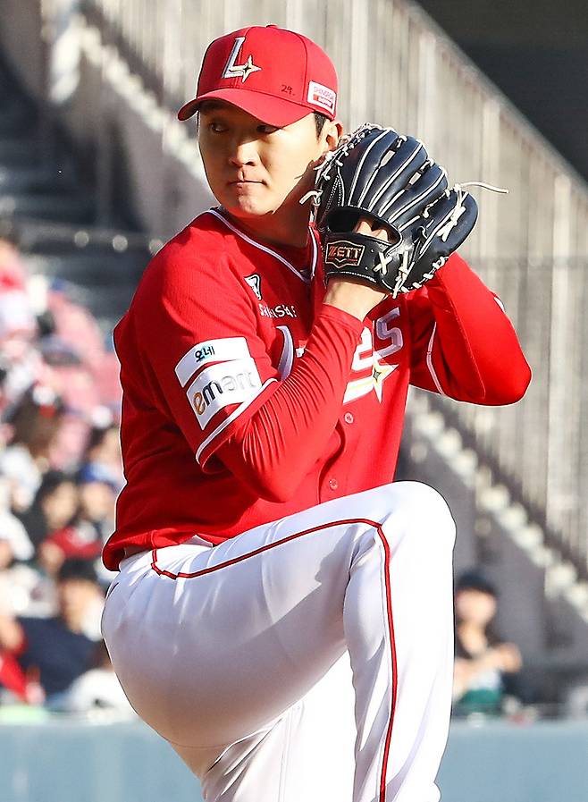 SSG 김건우(사진)는 롤모델 김광현의 뒤를 이어 KBO리그를 대표하는 좌투수로 성장하려고 한다. 사진제공｜SSG 랜더스