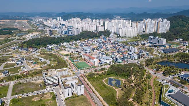 경북도청 신도시 전경./경북도 제공