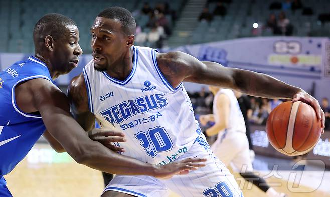 대구 한국가스공사 라건아. ⓒ 뉴스1 김진환 기자