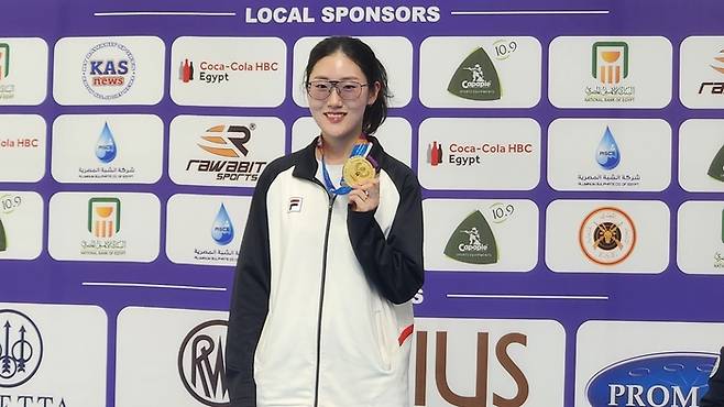 사격대표팀 양지인이 2025 ISSF 세계선수권 25m 권총에서 금메달을 따냈다. 사진 | 대한사격연맹