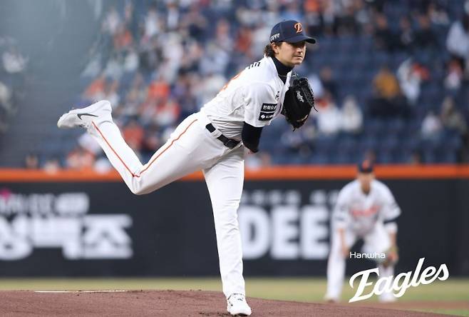 ▲ 조만간 2군 등판을 시작으로 복귀 시동을 걸 오웬 화이트 ⓒ한화이글스