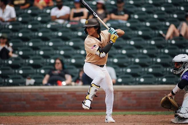 ▲ 송성문은 우선 트리플A에서의 장타력을 끌어올리는 게 급선무다 ⓒ엘 파소 구단 SNS