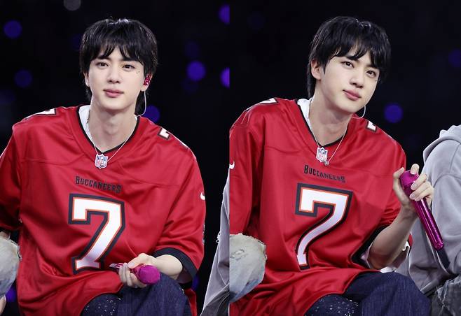 "JIN은 우리의 최애" 방탄소년단 진 향한 미식축구팀 탬파베이 버커니어스의 '샤라웃'