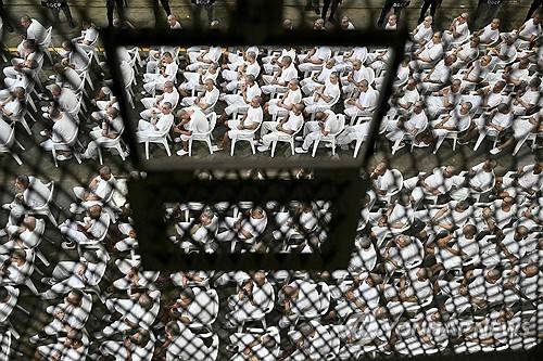 엘살바도르 감옥 '세코트' [AFP=연합뉴스]