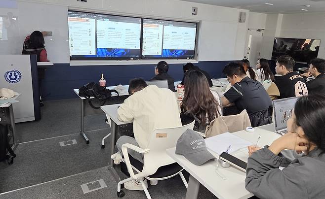 청주대학교 강의실 촬영 천경환 기자