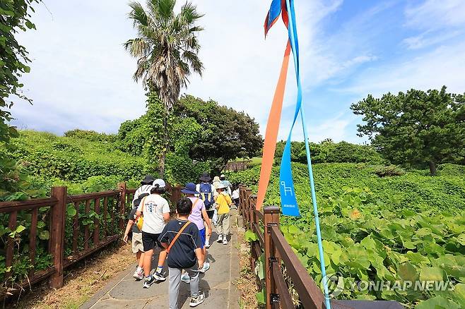 지난해 제주올레 어린이 걷기 축제  [연합뉴스 자료사진]