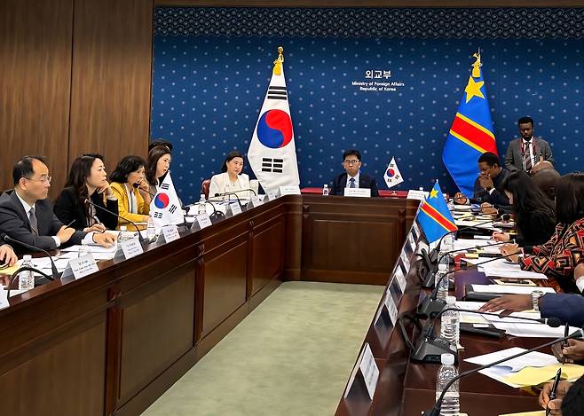 한-콩고민주공화국 공동위 개최…핵심 광물 협력 강화 [외교부 제공. 재판매 및 DB 금지]