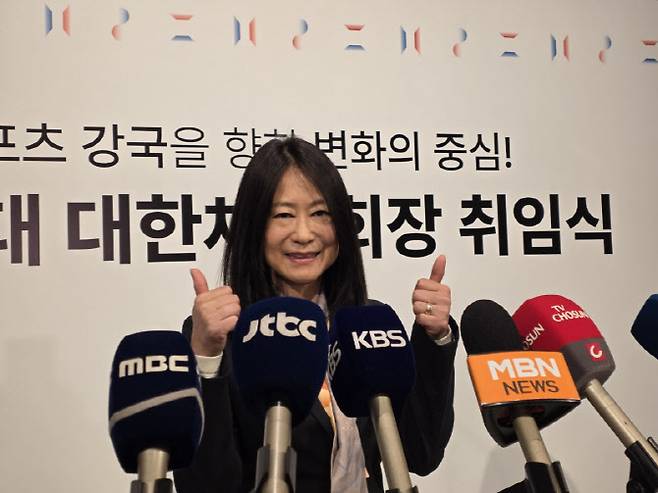 김나미 대한체육회 사무총장. 사진=뉴시스