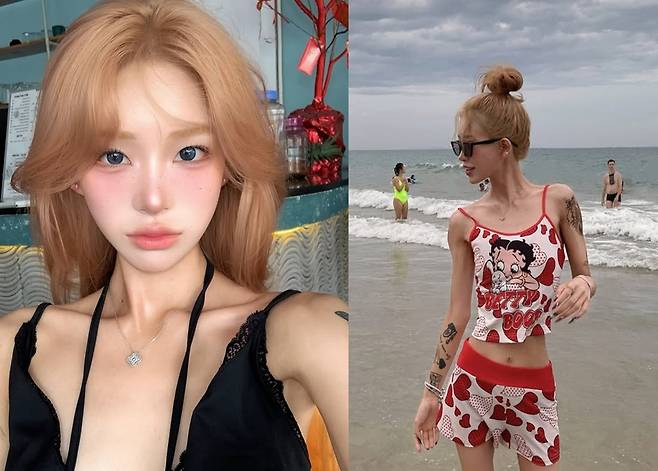 최준희가 가슴 수술을 고민하고 있다고 밝혔다./사진=최준희 인스타그램 캡처