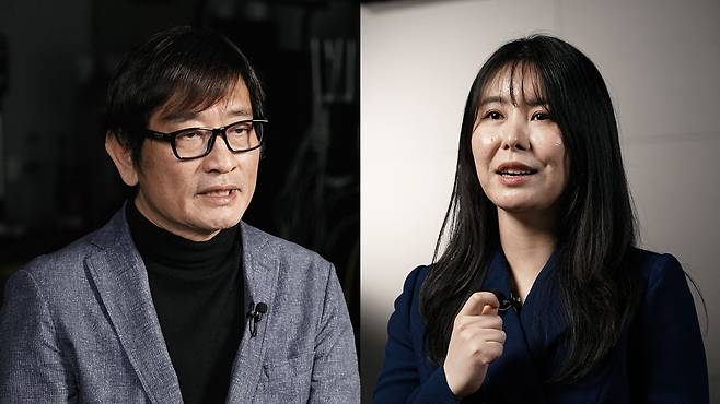 지난 3일 비언어 행동 커뮤니케이션 전문가인 김여정 ‘지음과 깃듬’ 대표(오른쪽)와 미세 표정 분석 전문가인 임문수 ICRU(I Can Read yoU) 연구소 소장(왼쪽)이 중앙일보 VOICE 시리즈와 인터뷰하고 있다.