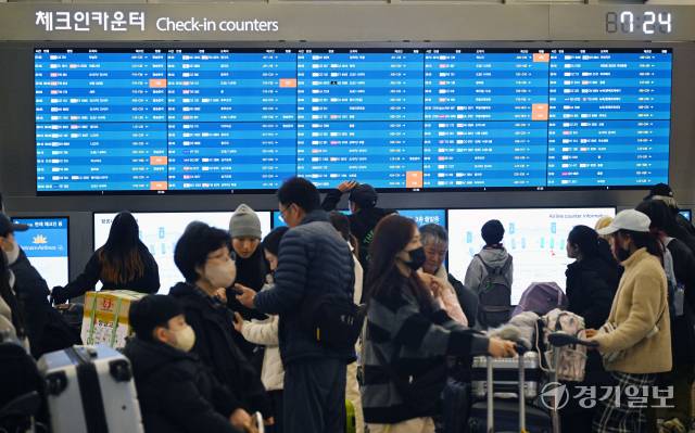 인천국제공항 제1여객터미널 출국장. 기사의 이해를 돕기 위한 이미지로 기사와 직접적 연관은 없습니다. 경기일보DB