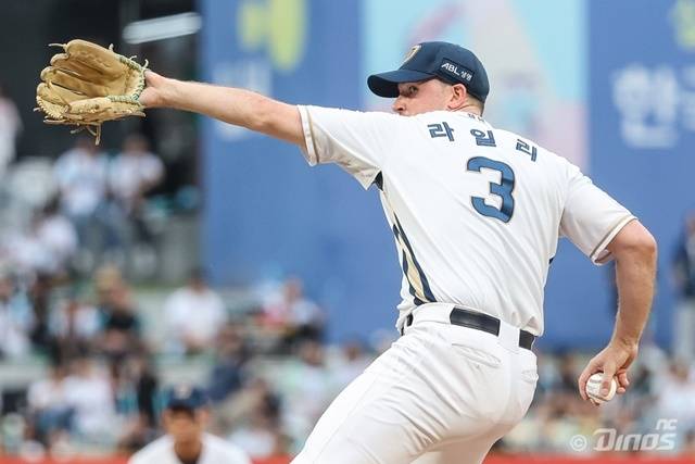 지난해 NC의 에이스로 활약했던 라일리. 사진=NC 제공