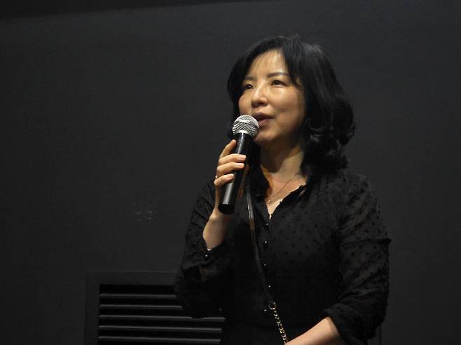김경옥 대전사랑메세나 부대표가 사회를 보고 있다.              사진=한성일 기자