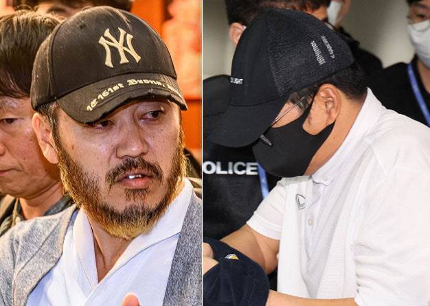 박왕열(왼쪽)과 그에게 마약을 공급한 피의자 최모씨.(사진=뉴시스, 뉴스1)