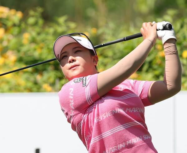2026년 한국여자프로골프(KLPGA) 투어 신설 대회인 제1회 DB 위민스 챔피언십에 출전한 유서연2 프로가 2라운드에서 경기하는 모습이다. 사진제공=KLPGA (사진을 무단으로 사용하지 마십시오.)