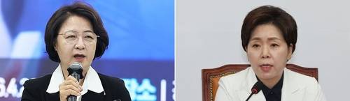 추미애(왼쪽) 후보와 양향자(오른쪽) 후보 [연합뉴스. 재판매 및 DB 금지]