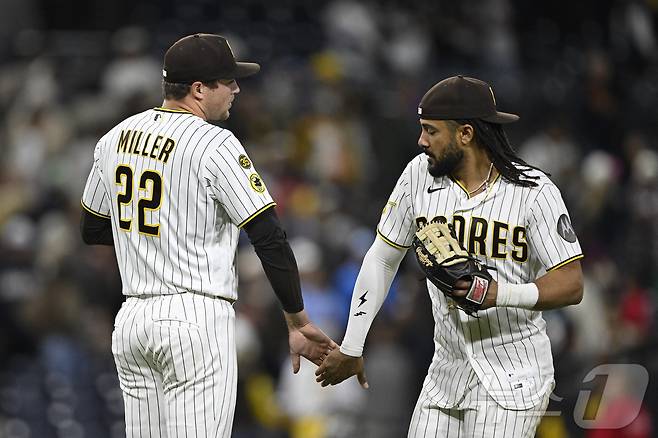 메이저리그(MLB) 샌디에이고 파드리스 소속 선수들. ⓒ 로이터=뉴스1