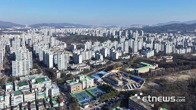 성남시 분당구 노후계획도시 전경.