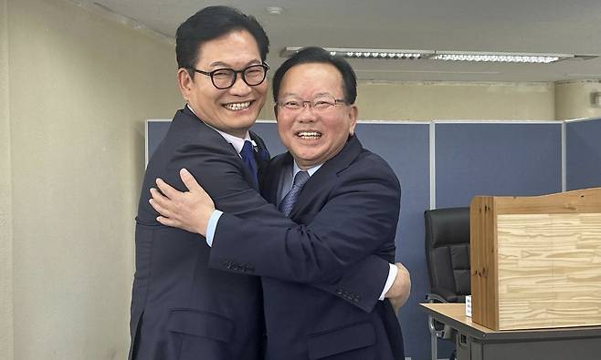 김부겸 대구시장 후보를 응원하러 대구를 찾은 송영길 전 민주당 대표 모습. 송영길 페이스북